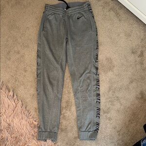 Nike Gray Sweatpants with Elastic Cuffs